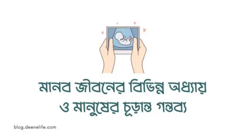 মানব জীবনের বিভিন্ন অধ্যায় ও মানুষের চূড়ান্ত গন্তব্য